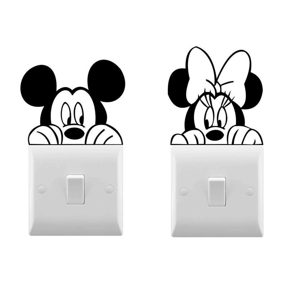 Kit adesivos para interruptor, mickey e minnie! em Oferta na Shopee