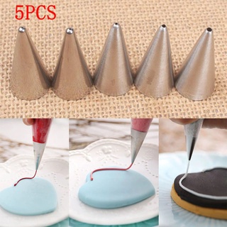 Bicos de confeiteiro de aço inoxidável, conjunto de bico de confeiteiro para escrita bolo ferramentas de decoração, creme confeitaria, conjunto para cozinha, 5 peças