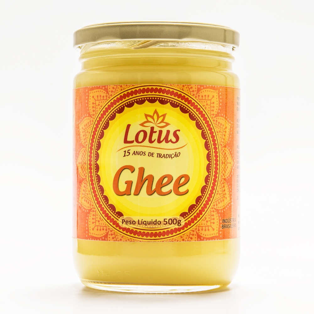 Manteiga Ghee Lotus Zero Lactose 500g Ayurveda Manteiga Indiana Butteroil Shopee Brasil