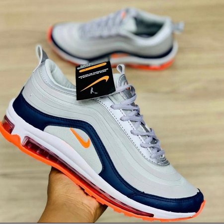 Air max 97 store azul e laranja