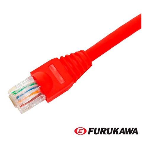 Patch Cord Cat6 Furukawa Gigalan Vermelho 33 Metros Shopee Brasil