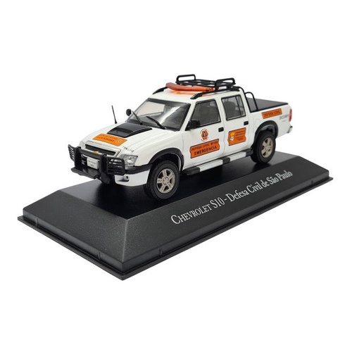 Miniatura Chevrolet S10 Defesa Civil Sp Metal 1:43
