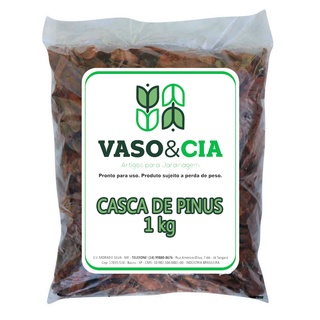 Casca de Pinus Polida Vasos Jardins Decoração Flores 1 kg - Vaso e Cia