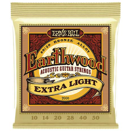 Encordoamento Para Violão Aço Ernie Ball Earthwood 2006.