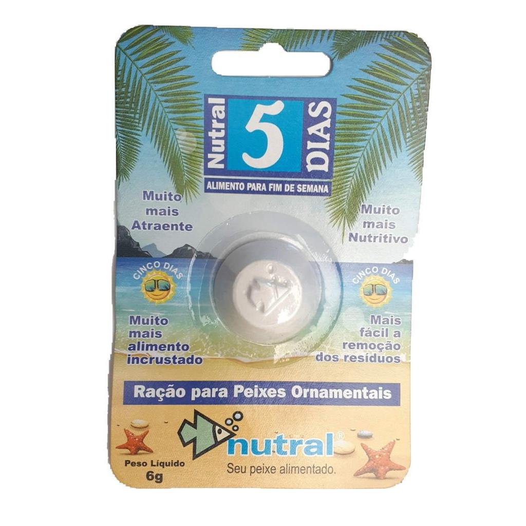 Ração de ferias 5 dia Nutral para Peixes Ornamentais