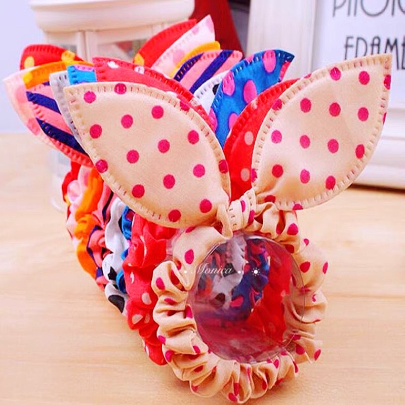 kit 10unis Elástico de Cabelo com Nó de desenhado/Elástico Circular Redondo em Cor Doce/Xuxa