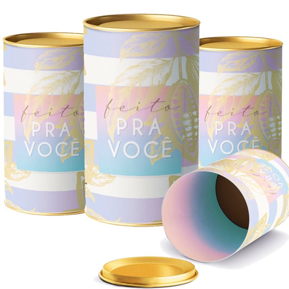 Lata para Ovo de Páscoa Ombre Degrade - 01 unidade - Cromus Páscoa - Rizzo Embalagens 500g em Oferta na Shopee