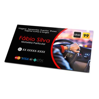 Cartão de Visita Motorista Uber 99