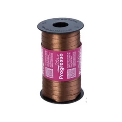 Fita de Cetim Progresso 7mm nº1 - 100m 391 Marrom - 1un