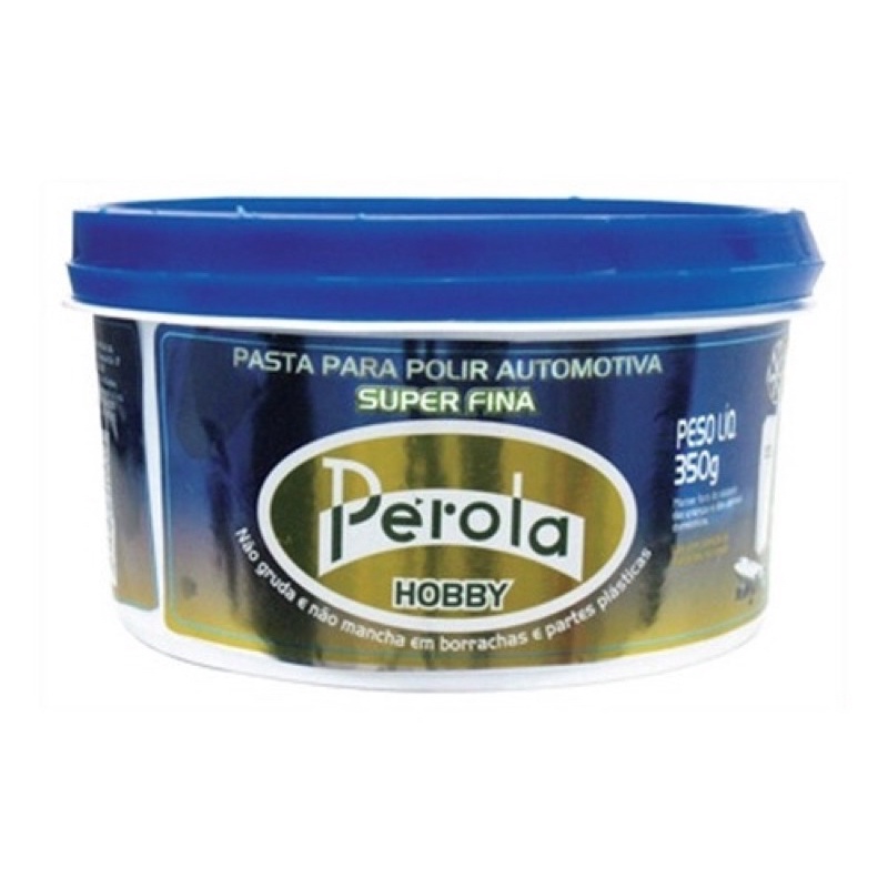 Massa com cera para polir hobby base de água Pérola 350g