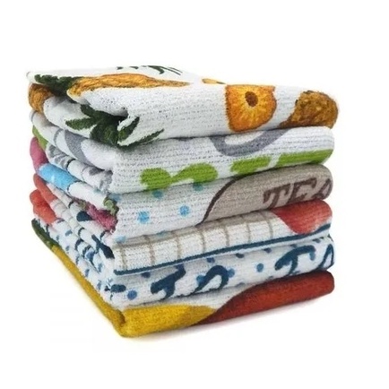 COM OFERTA Pano De Copa Prato Estampados Teka 46cm X 65cm