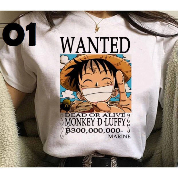 Camiseta Feminina Anime One Piece Luffy Unissex