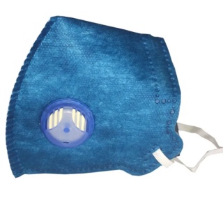 MÁSCARA PFF2 COM VÁLVULA AIR SAFETY - AZUL