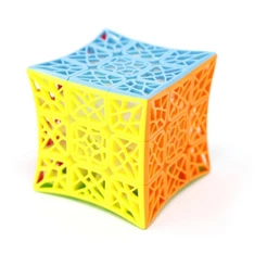 Cubo Mágico 3x3 QiYi DNA Côncavo Colorido Shape Mod