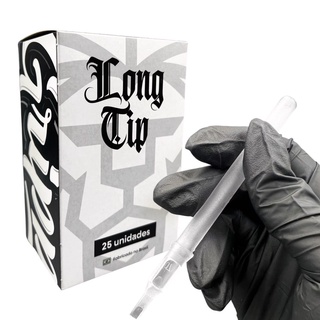 Ponteira Long tip Gripp Tattoo Caixa 25un RL e MG Tatuagem