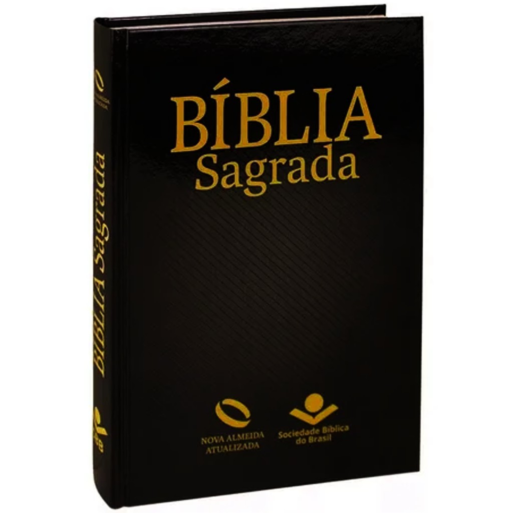 Bíblia Sagrada Nova Almeida Atualizada Sbb Capa Dura Preta | Shopee Brasil