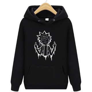 Blusa Moletom De Frio Rick Sanchez Desenho Alta Qualidade Capuz Bolso