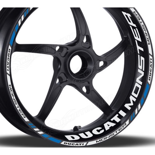 Friso + Adesivo Refletivo M3 Roda Moto Ducati Monster