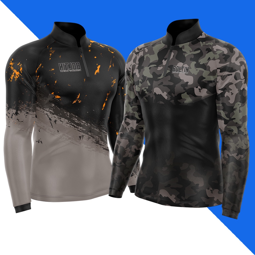 Kit 2 Camisa de Pesca Com Proteção Solar Uv50++ Tecido Frio Sensação Térmica Agradável DryFit