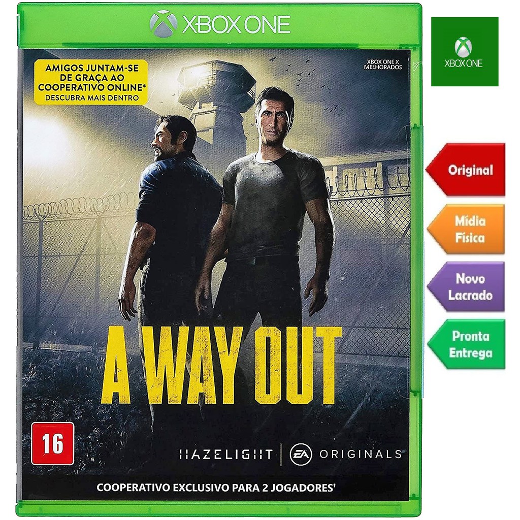 Jogo A Way Out Xbox One Lacrado Física Portugues 2 Players