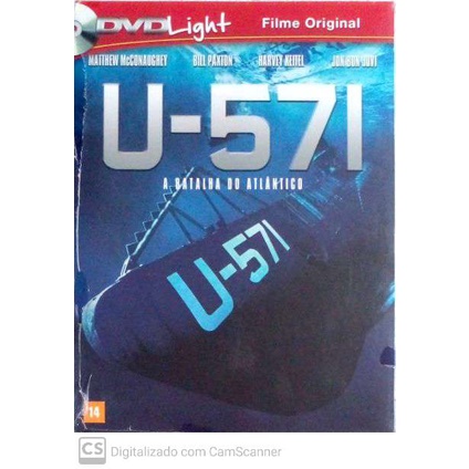 DVD U571 A Batalha do Atlântico – Filme de Ação e Guerra | Submarino Nazista | Missão Secreta