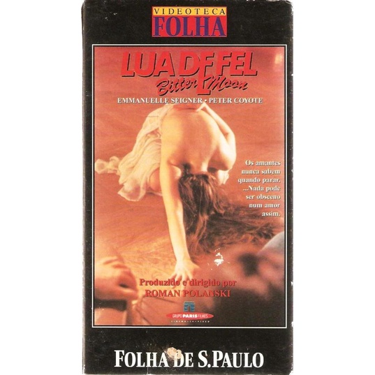 071 Fvc- Fita de VHS Original- Filme- Lua De Fel- Bitter Moon- Romance- Legendado
