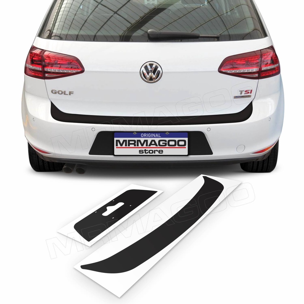 KIT Fundo De Placa + Soleira Da Mala Adesivo para Carro Novo GOLF 2015 2016 2017 2018 Acessório para Carro