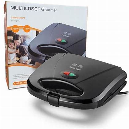 Grill e Sanduicheira MULTILASER GOURMET 750w 127v