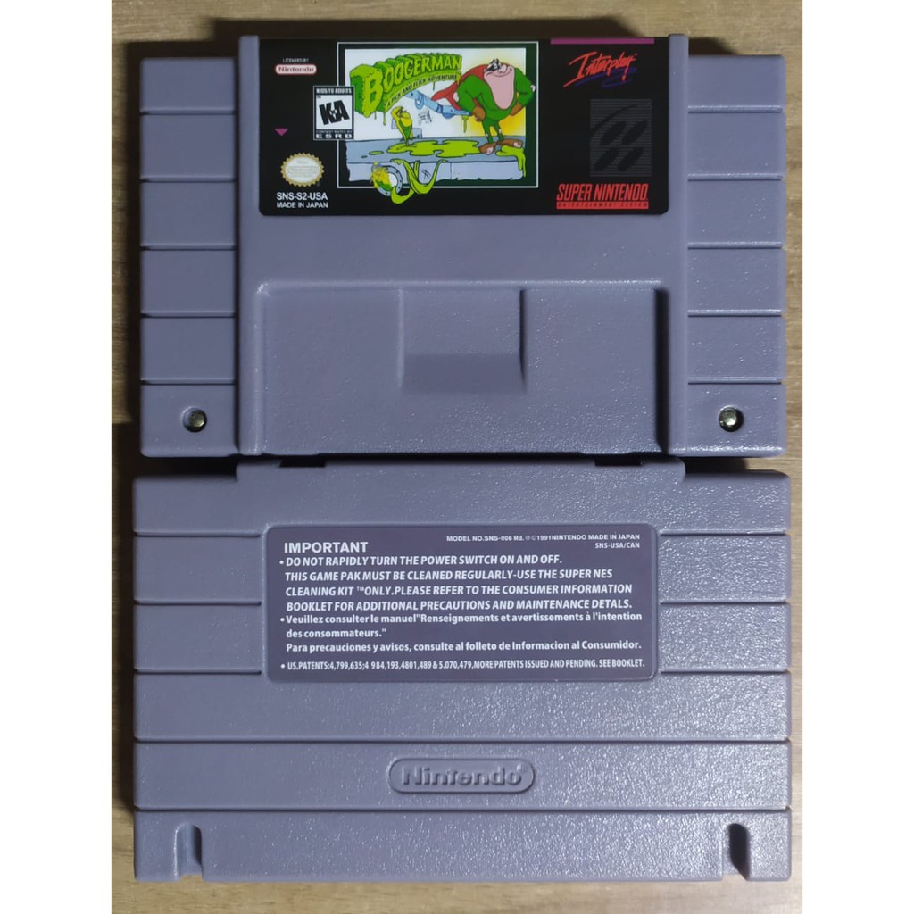 Boogerman cartucho novo Super Nintendo