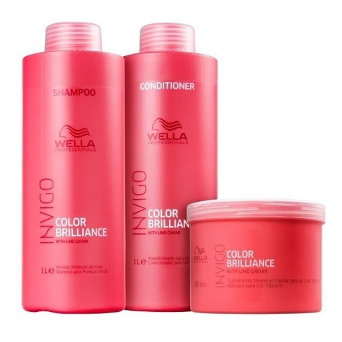 Kit Wella Professionals Invigo Color Brilliance Sh+cond+masc