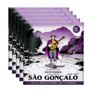 Kit 5 Encordoamentos 009 Super Leve p Guitarra - São Gonçalo em Oferta na Shopee