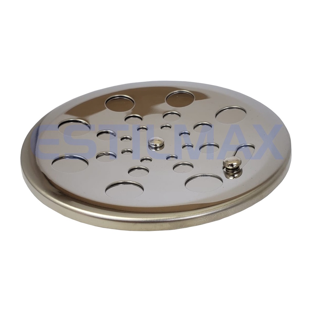 Ralo de inox redondo 10cm com abre e fecha.