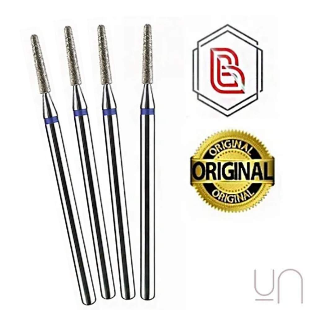 Kit 4 Brocas 718 Original Brilho Diamantada Manicure Cutilagem Russa Unhas de Gel Fibra Profissional