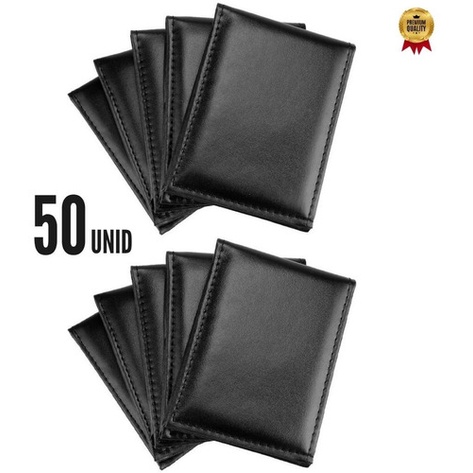 Kit 50 Carteiras Masculina Slim Porta Cartão Barato Atacado