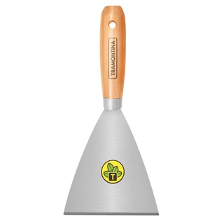 Espátula Rígida 12cm Tramontina em Aço Carbono com Cabo de Madeira 77394/125 Pedreiro em Oferta na Shopee