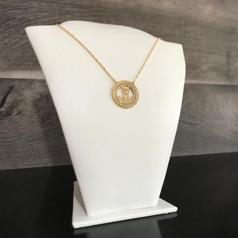 Colar de Profissão pingente Professora de strass — imagem 2 de 2