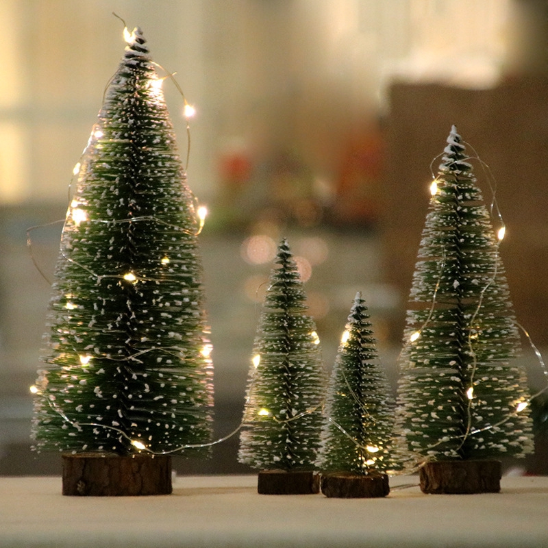 Conjunto Mini Árvore De Natal/Pequena Para Janela/Mesa/Decoração | Shopee  Brasil