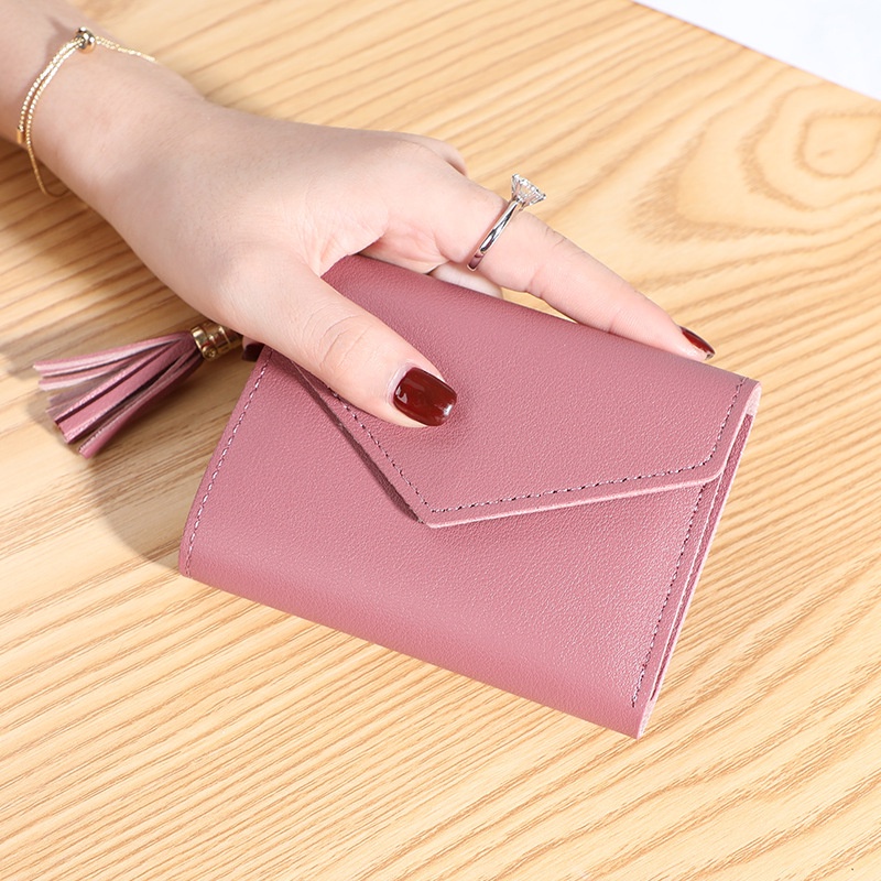 ✨Crazy Bag✨Estoque Pronto✨ Carteira Feminina Com Franjas/Bolsa Porta-Cartões/Bolsa De Mão/Porta-Cartões · foto 2