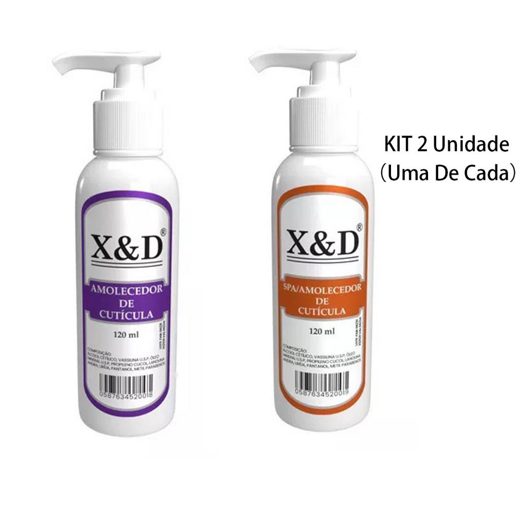 Kit Spa/Amolecedor 120ML E Amolecedor De Cutícula 120ML 2 Unidades(Uma De Cada)