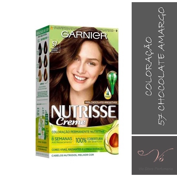 Coloracao Nutrisse Garnier 57 Chocolate Amargo - Comprar com Melhor Preço em Lanches