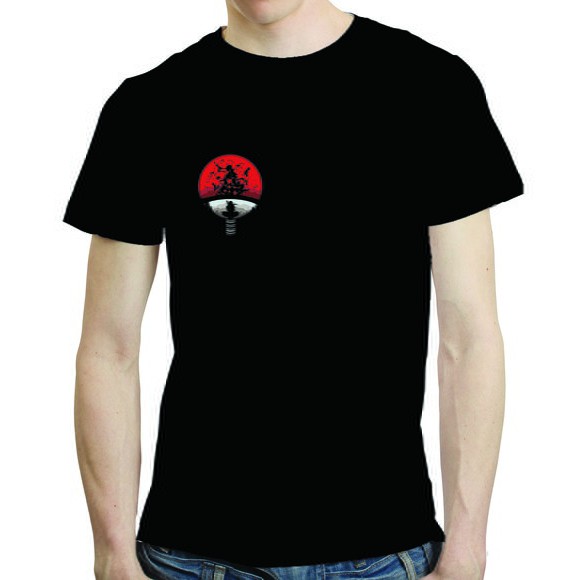 Camiseta Masculina Itachi Uchiha anime Naruto Camisa mangá