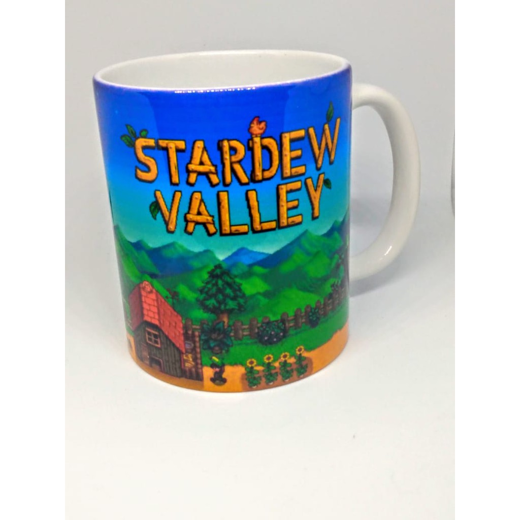 Caneca Stardew Valley Café de porcelana