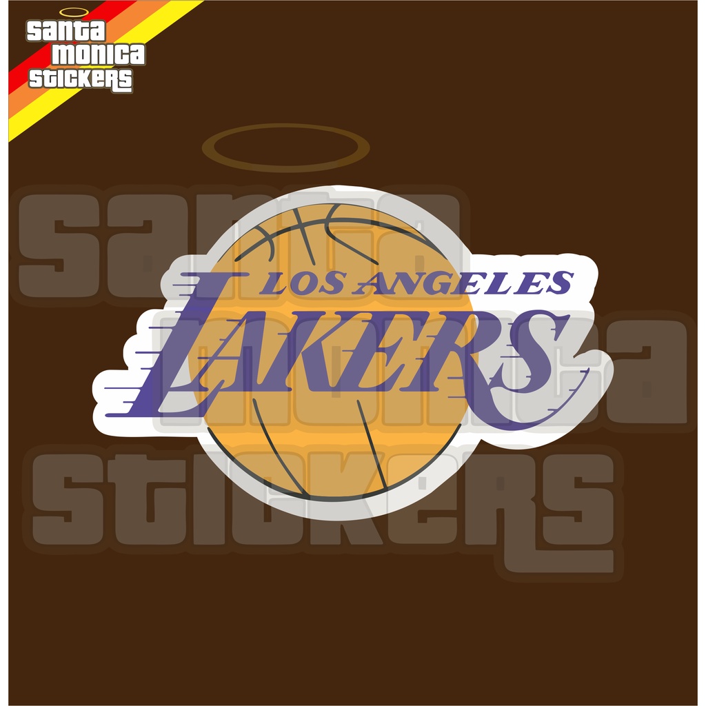 Adesivo Escudo Emblema Times de Basquete Los Angeles Lakers