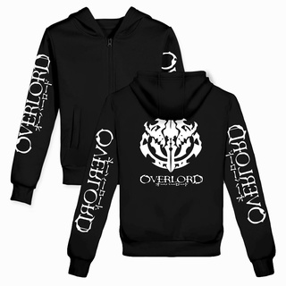 Fantasy Adventure Novel Overlord Hoodie Zipper Harajuku Sweatshirt Printed 21 New cm Shopee Brasil