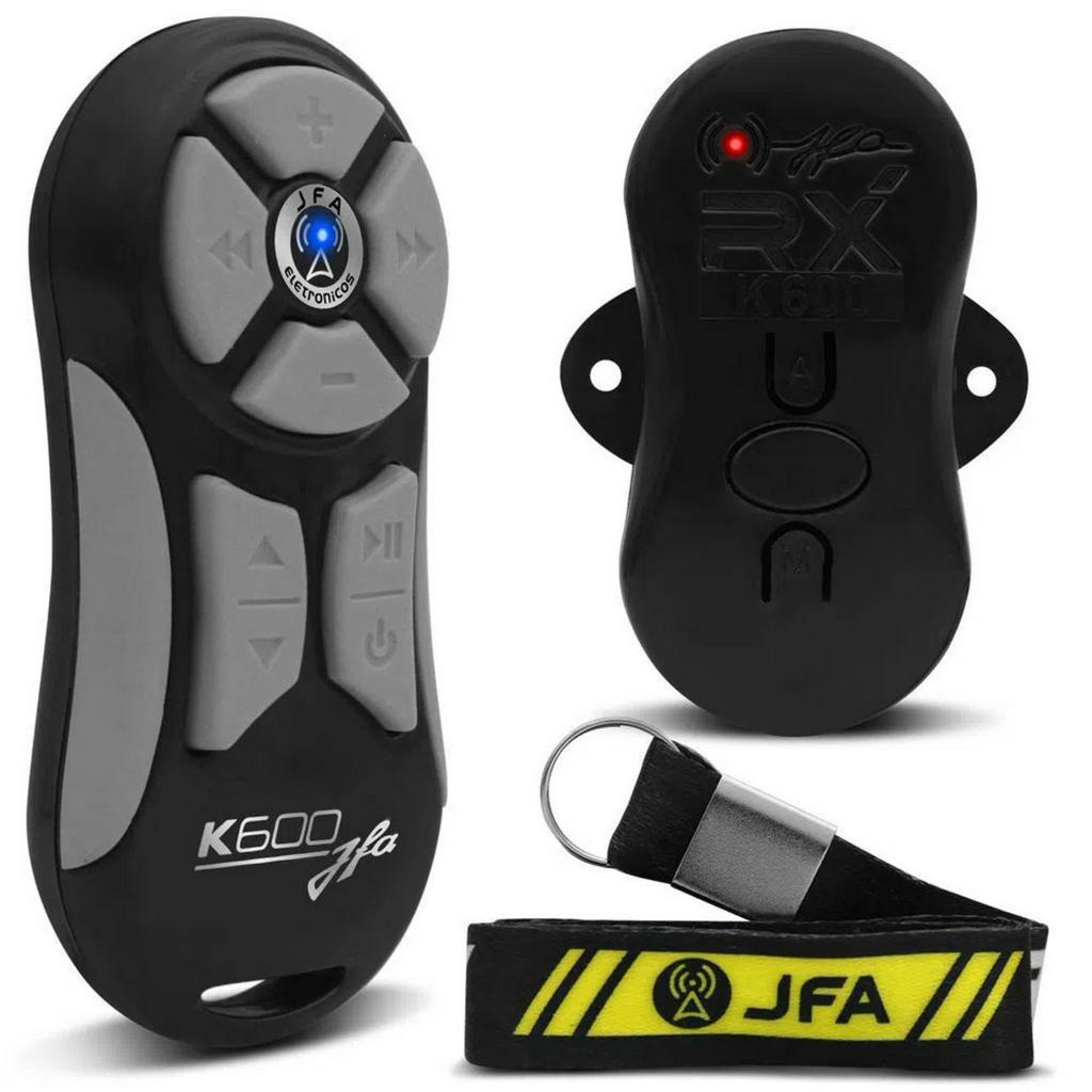 Controle Longa Distância Universal JFA K600 Preto e Cinza