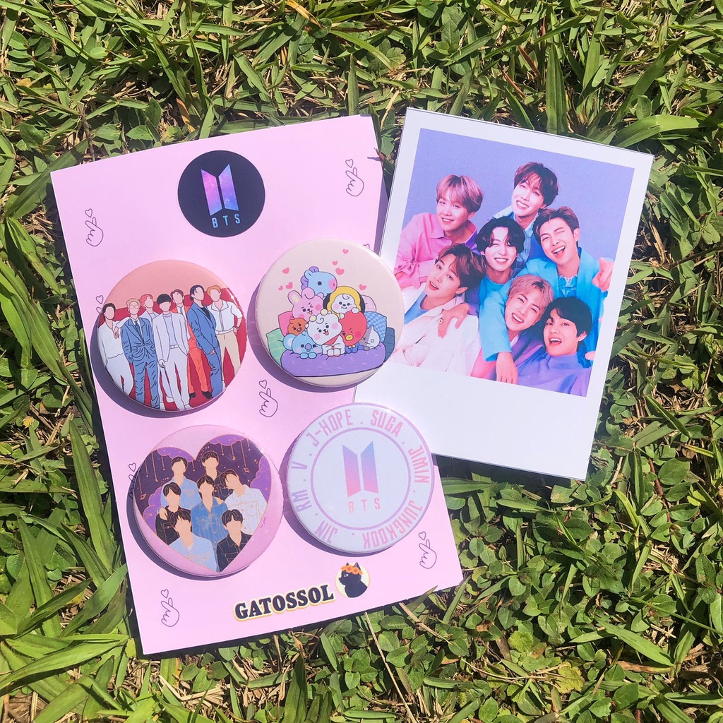 Bottons BTS 4,5 cm - KPOP-IDOL- Bottom/botton - Boton  - Broche alfinete - Boton - Button - Pin - Botum
