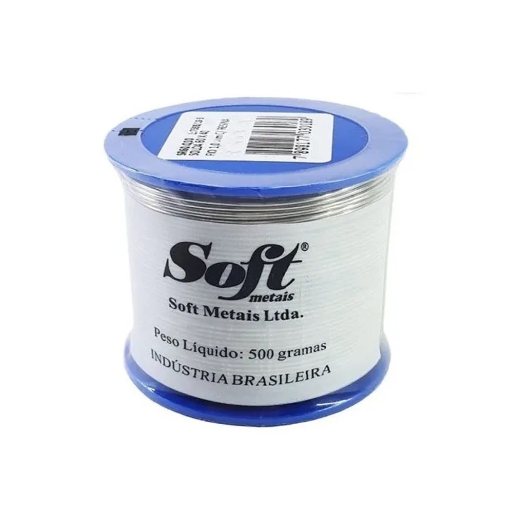 Rolo De Solda Estanho 500g 1mm TOP 60x40 Eletrônica - PROFICIONAL  / 1035