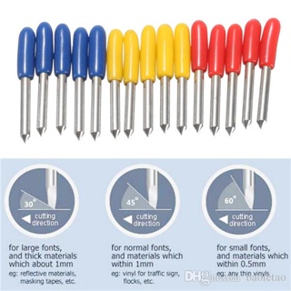 1, 2 ou 3 Kits Com 5 Facas Lâmina De Corte Para Plotter Roland em Oferta na Shopee
