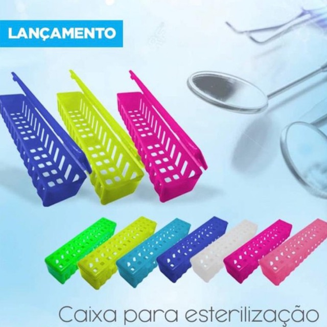 Sterilys Pequena - Estojo para esterilização de instrumentais Lysanda - caixa organizadora odontologia em Oferta na Shopee