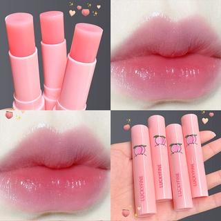 1 Pç Batom/Bálsamo Labial De Cor De Pêssego Natural Longa Duração Hidratante/Reparador Linha Fina